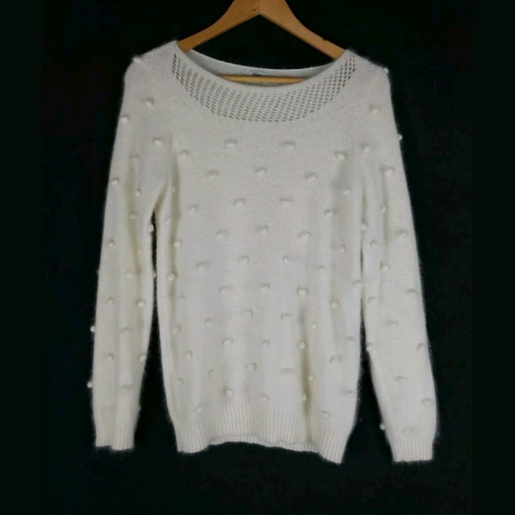 Madewell Sweaters - Madewell Wallace rabbit hair blend pom pom sweater